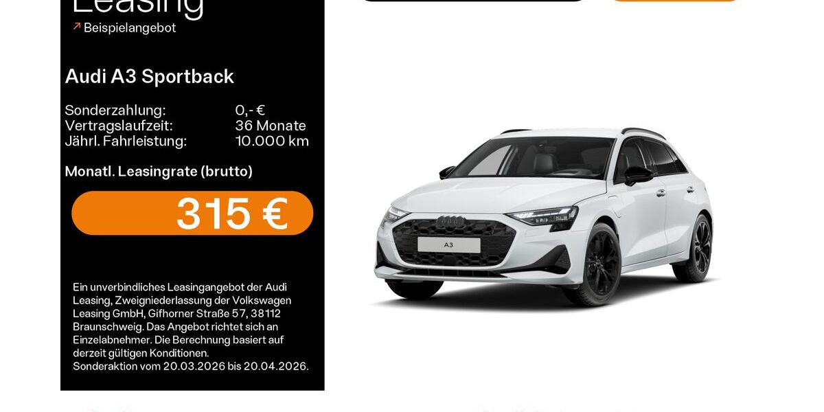 Audi A3 9.000 km 39.699 &euro; Hanau 63452