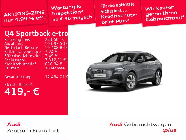 Audi Q4 e-tron 48.744 km 28.450 &euro; Frankfurt am Main 60314