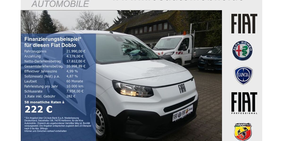 Fiat Doblo 9.047 km 21.990 &euro; Dreieich 63303