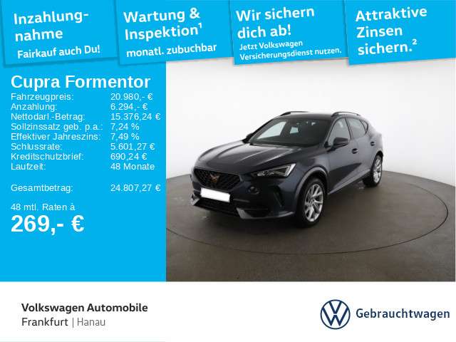 Cupra Formentor 82.064 km 20.980 &euro; Hanau 63452