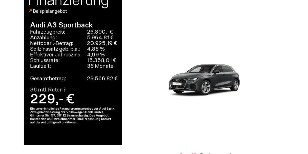 Audi A3 40.639 km 26.890 &euro; Bad Nauheim 61231