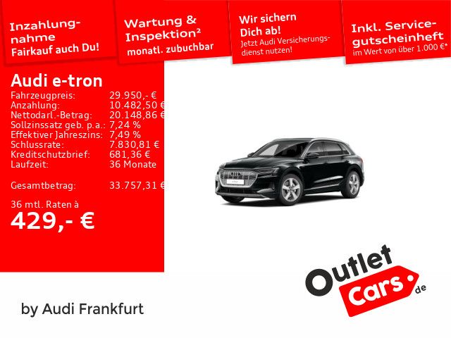 Audi e-tron 88.002 km 29.950 &euro; Frankfurt am Main 60314