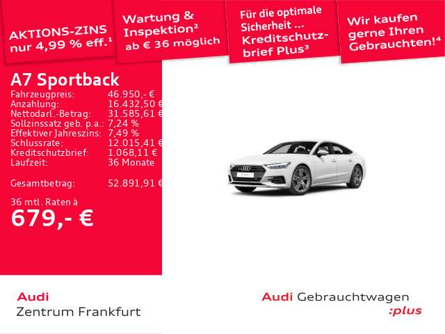 Audi A7 29.542 km 46.950 &euro; Frankfurt am Main 60314