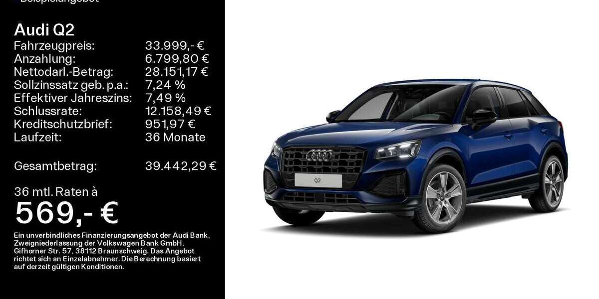 Audi Q2 9.400 km 33.999 &euro; Mühlheim a. Main 63165