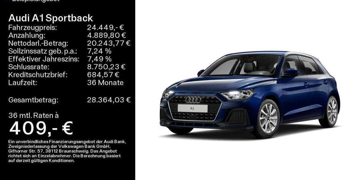 Audi A1 7.100 km 24.449 &euro; Mühlheim a. Main 63165