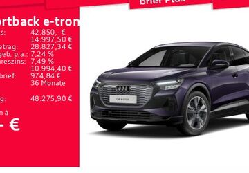 Audi Q4 e-tron 3.800 km 42.850 &euro; Frankfurt am Main 60314