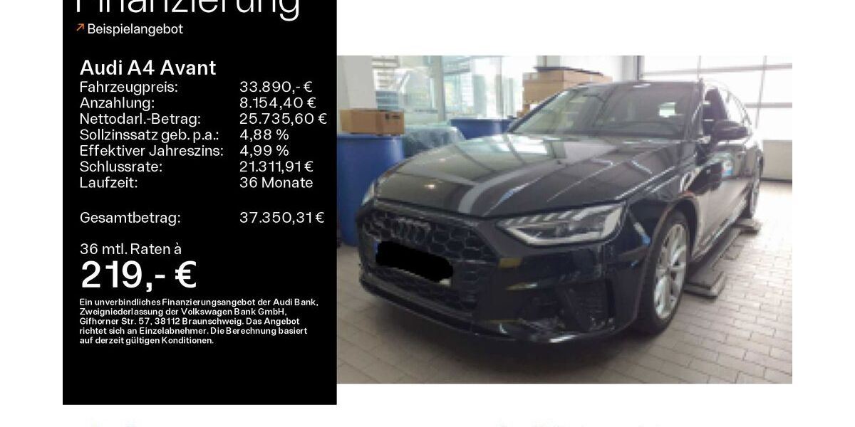 Audi A4 72.836 km 33.890 &euro; Hofheim 65719