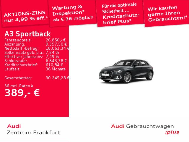 Audi A3 32.821 km 25.850 &euro; Frankfurt am Main 60314
