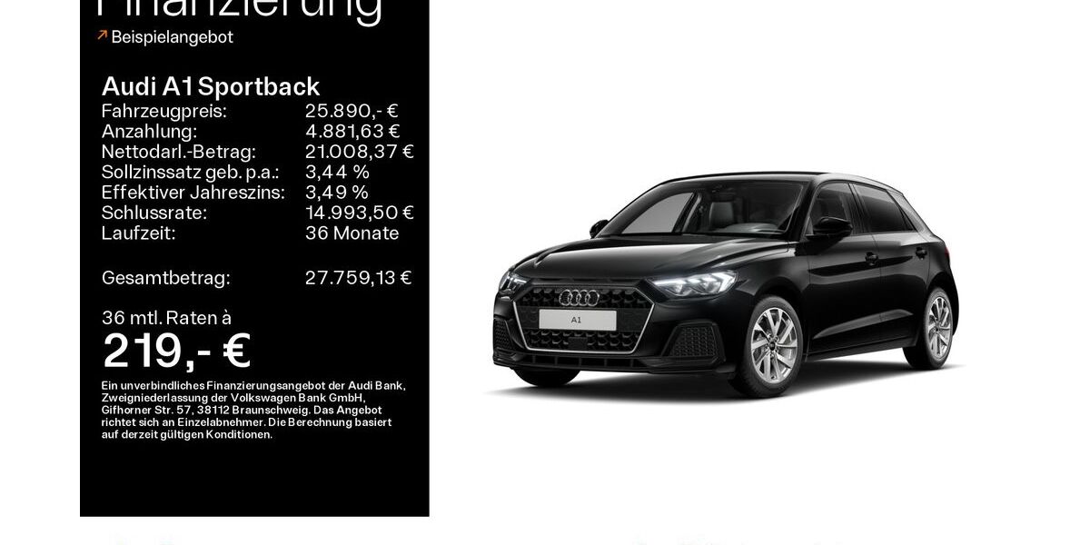 Audi A1 6.355 km 25.480 &euro; Hofheim 65719