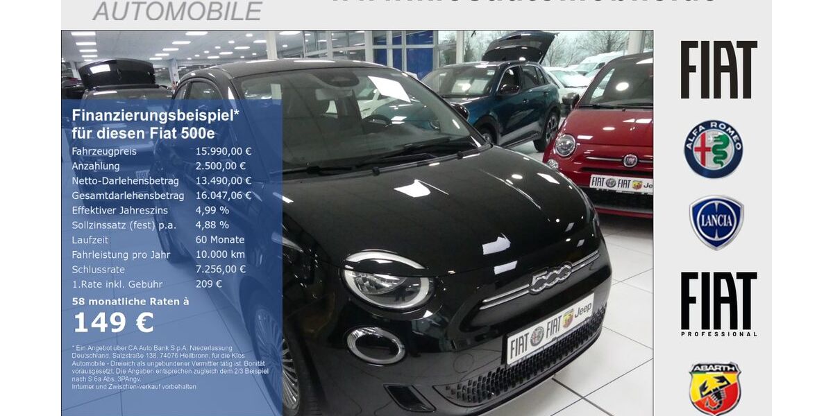 Fiat 500e 56.963 km 15.990 &euro; Dreieich 63303